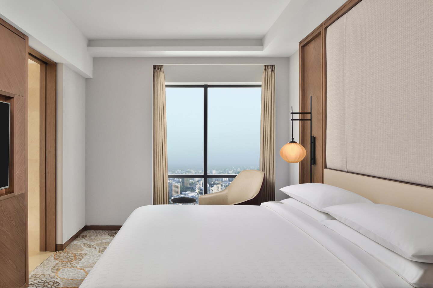 Projet d'hôtel Queen Hotel Bedroom Factory Design moderne Mobilier d'hôtel attrayant