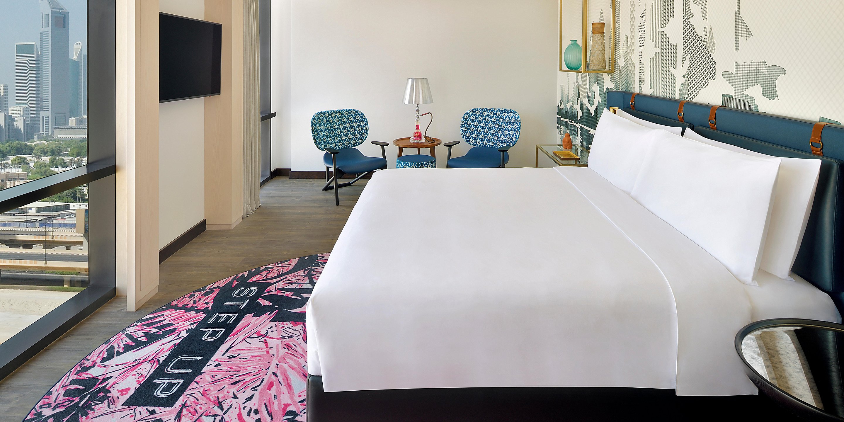 Meubles de chambre à coucher de l'hôtel Fived Hotel de luxe moderne